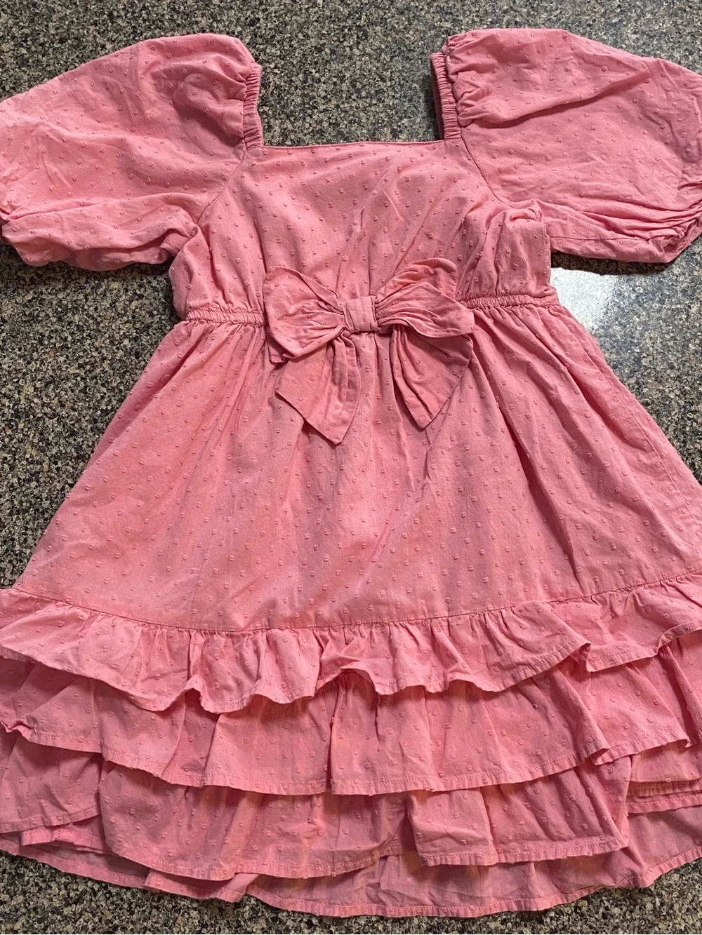 Gymboree Pink Puff Sleeve Ruffle Dress